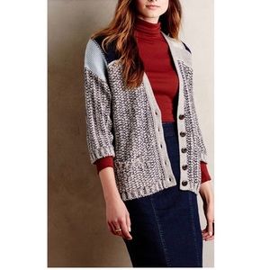 Anthropologie Risa Marled Cardigan sweater Sparrow